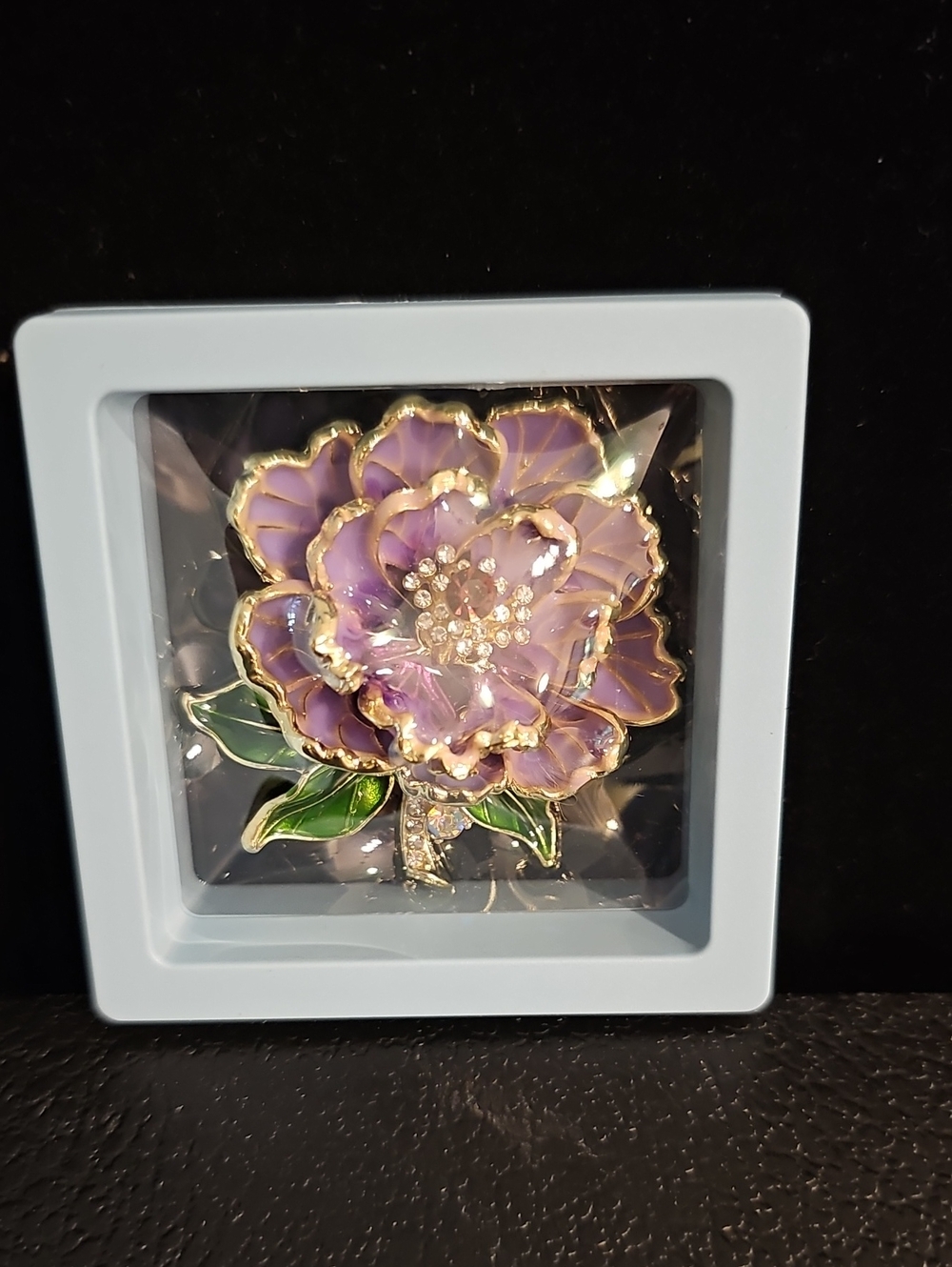 Purple Flower Brooch